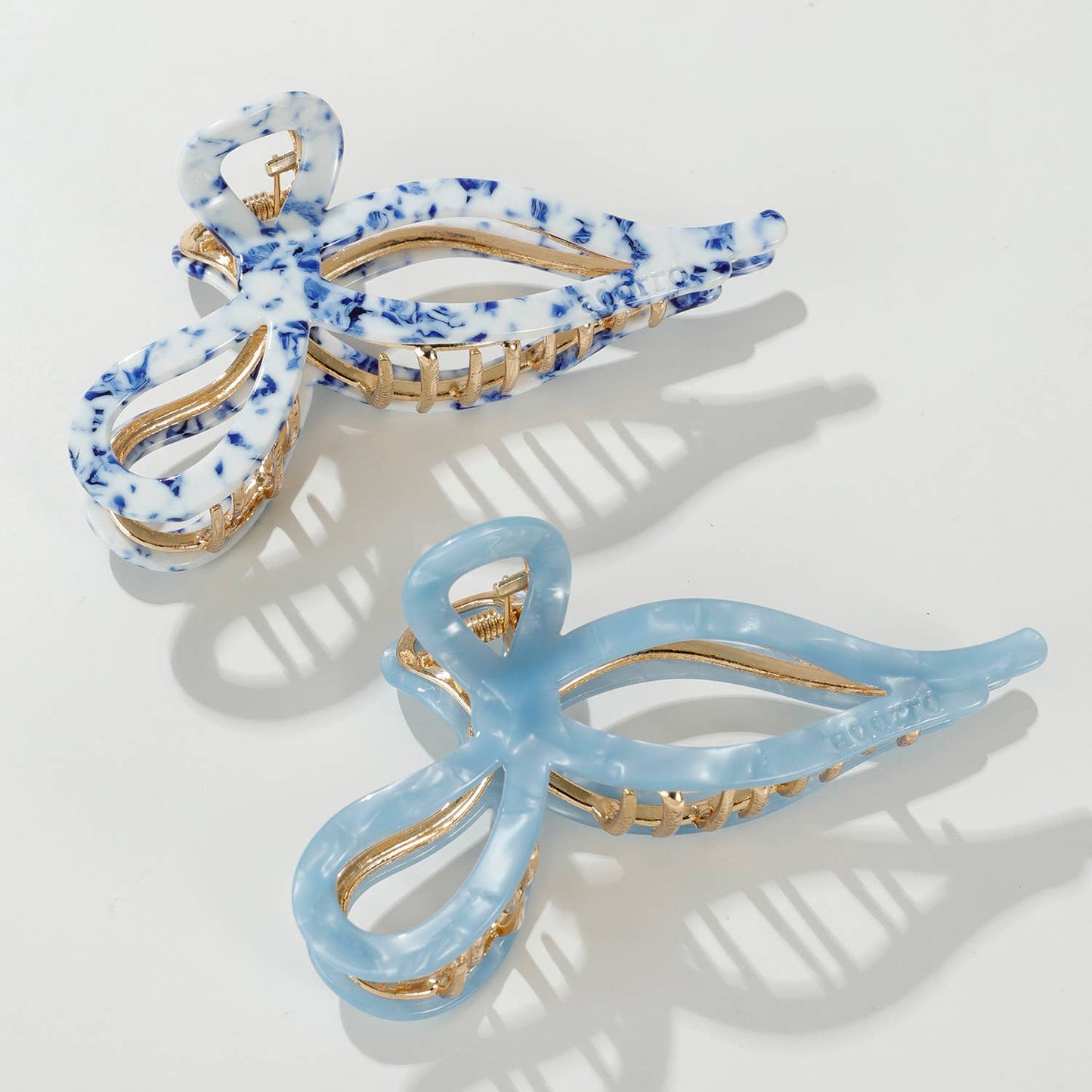 Sabrina Coastal | Large Ribbon Metal Bow Claw Clip - comes with 1 clip