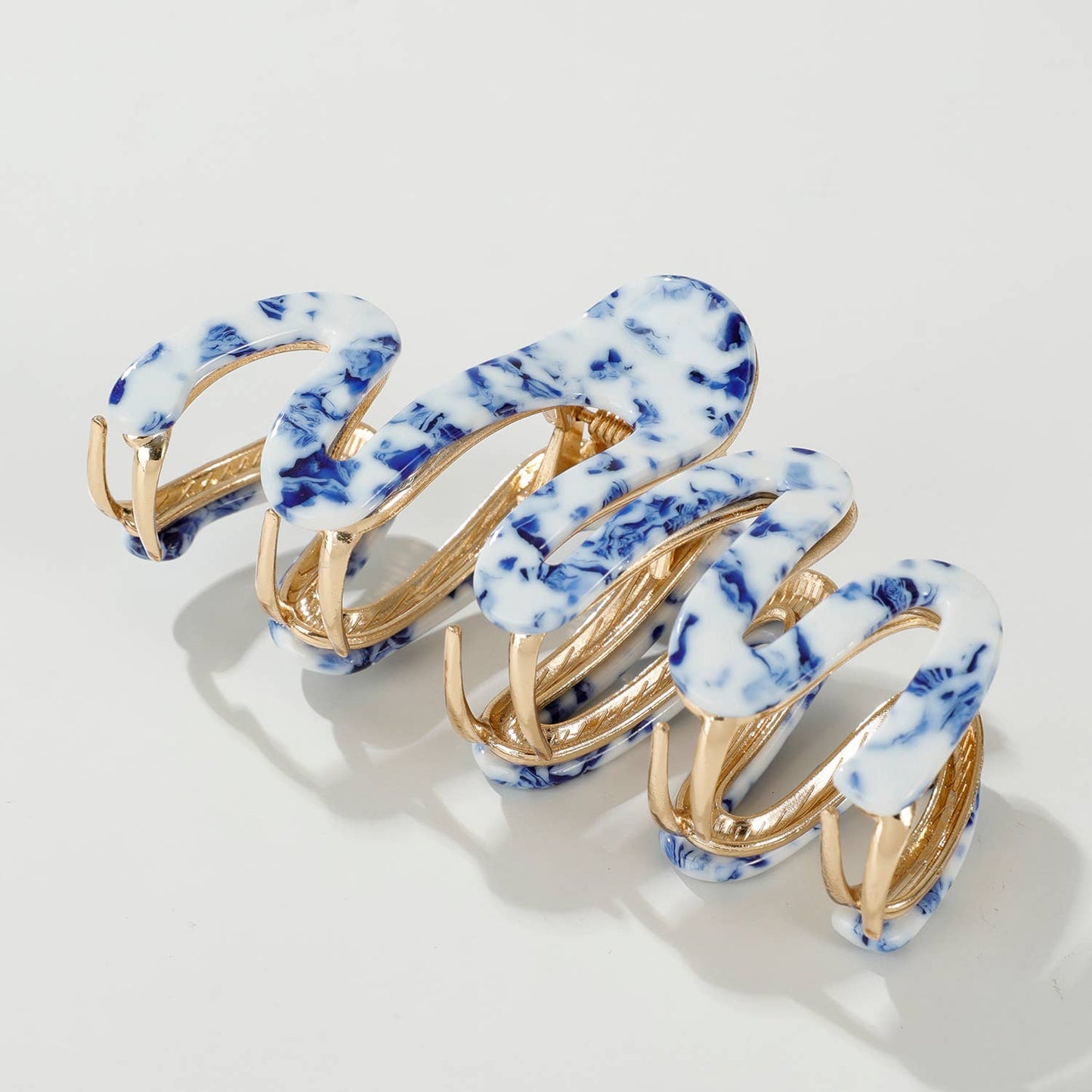 Willow Coastal | Large Squiggle Metal Claw Clip - comes with one clip