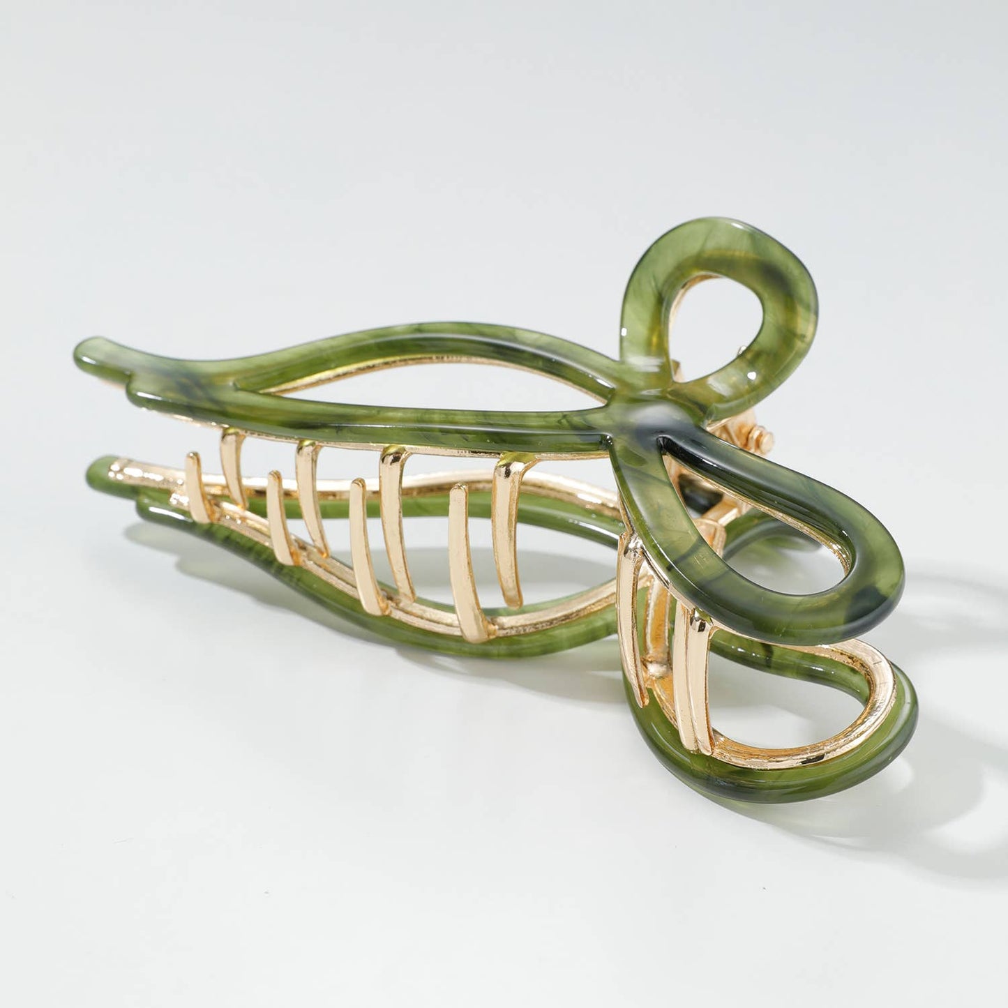 Sabrina Spring | Large Ribbon Metal Bow Claw Clip - comes with 1 clip - choose color