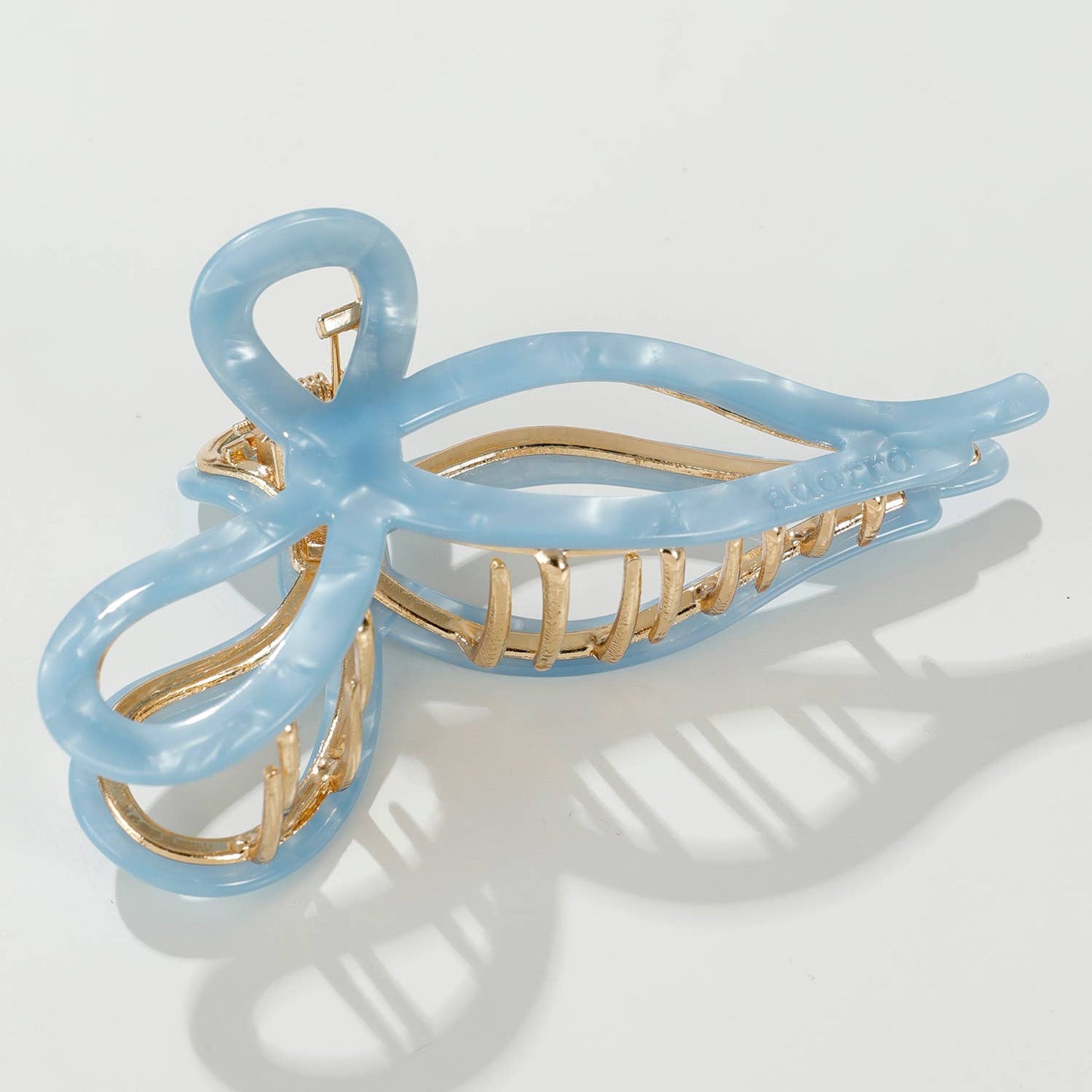 Sabrina Coastal | Large Ribbon Metal Bow Claw Clip - comes with 1 clip