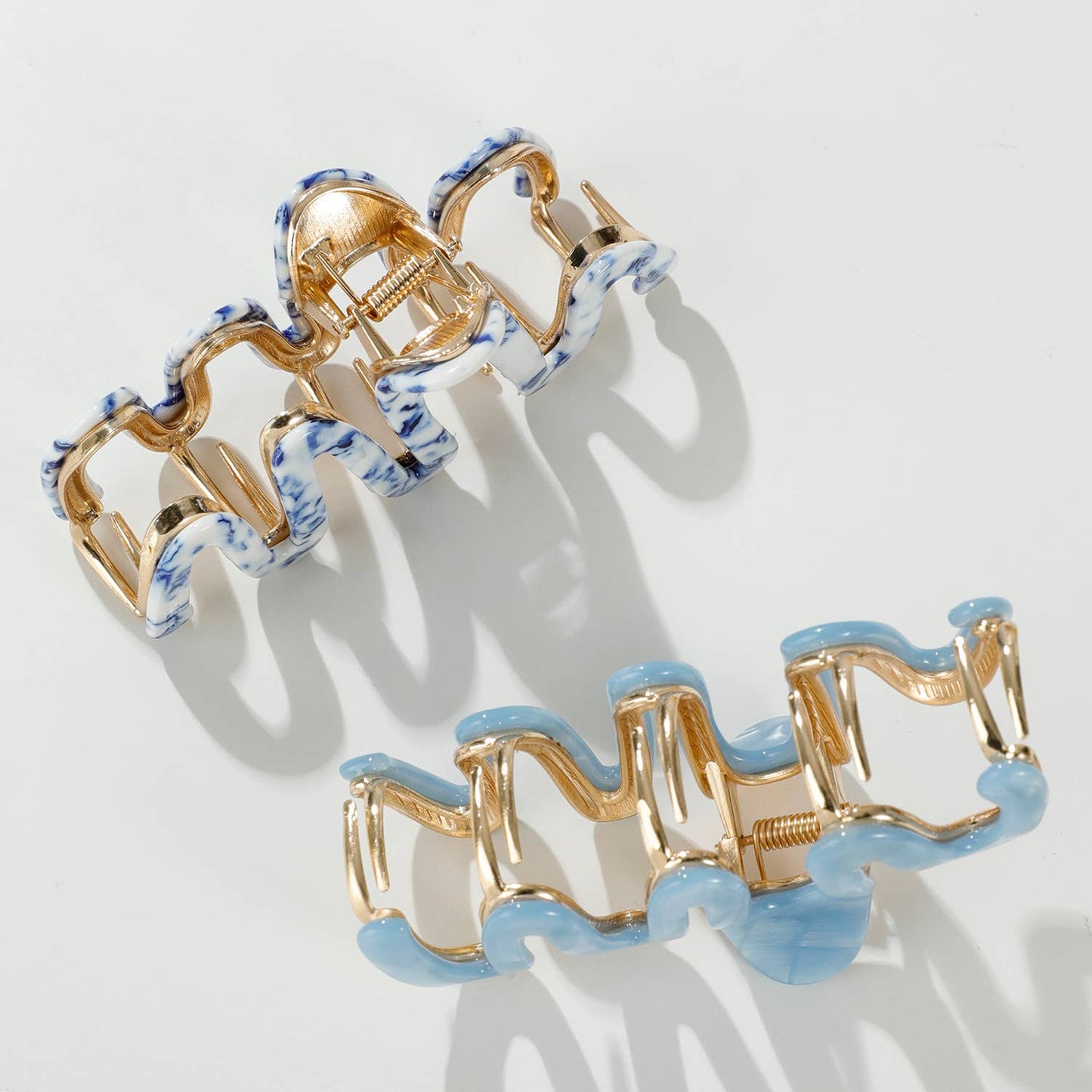 Willow Coastal | Large Squiggle Metal Claw Clip - comes with one clip