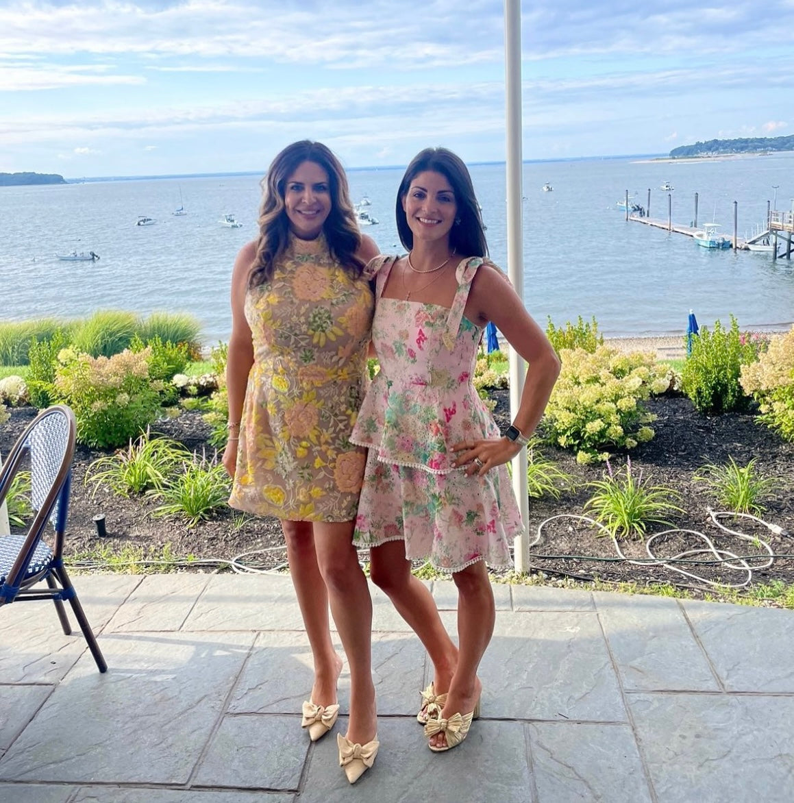 floral eyelet dress