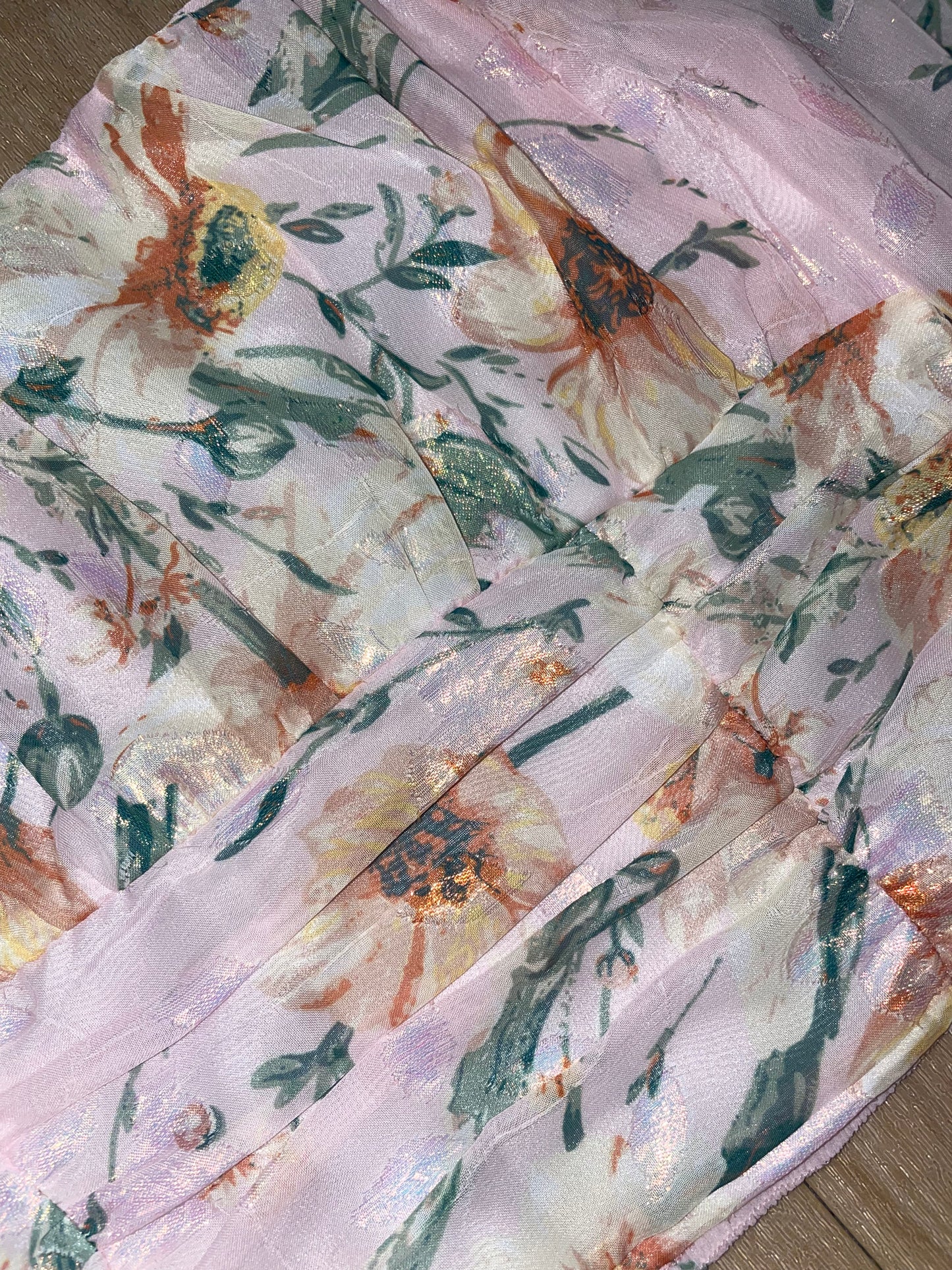 floral shimmer blouse