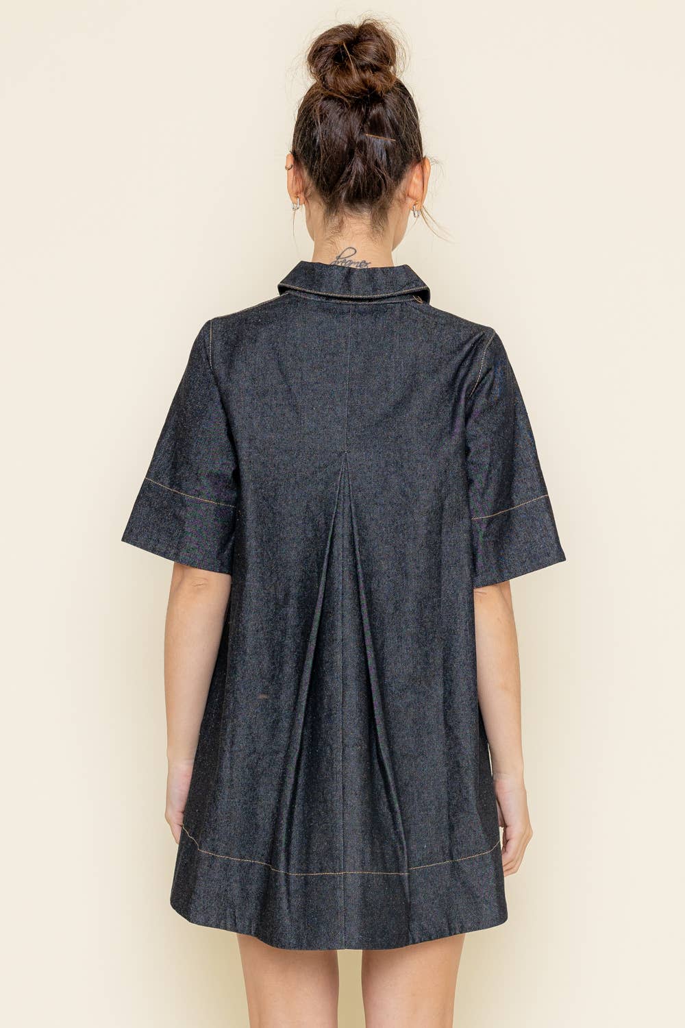 BABYDOLL DENIM DRESS