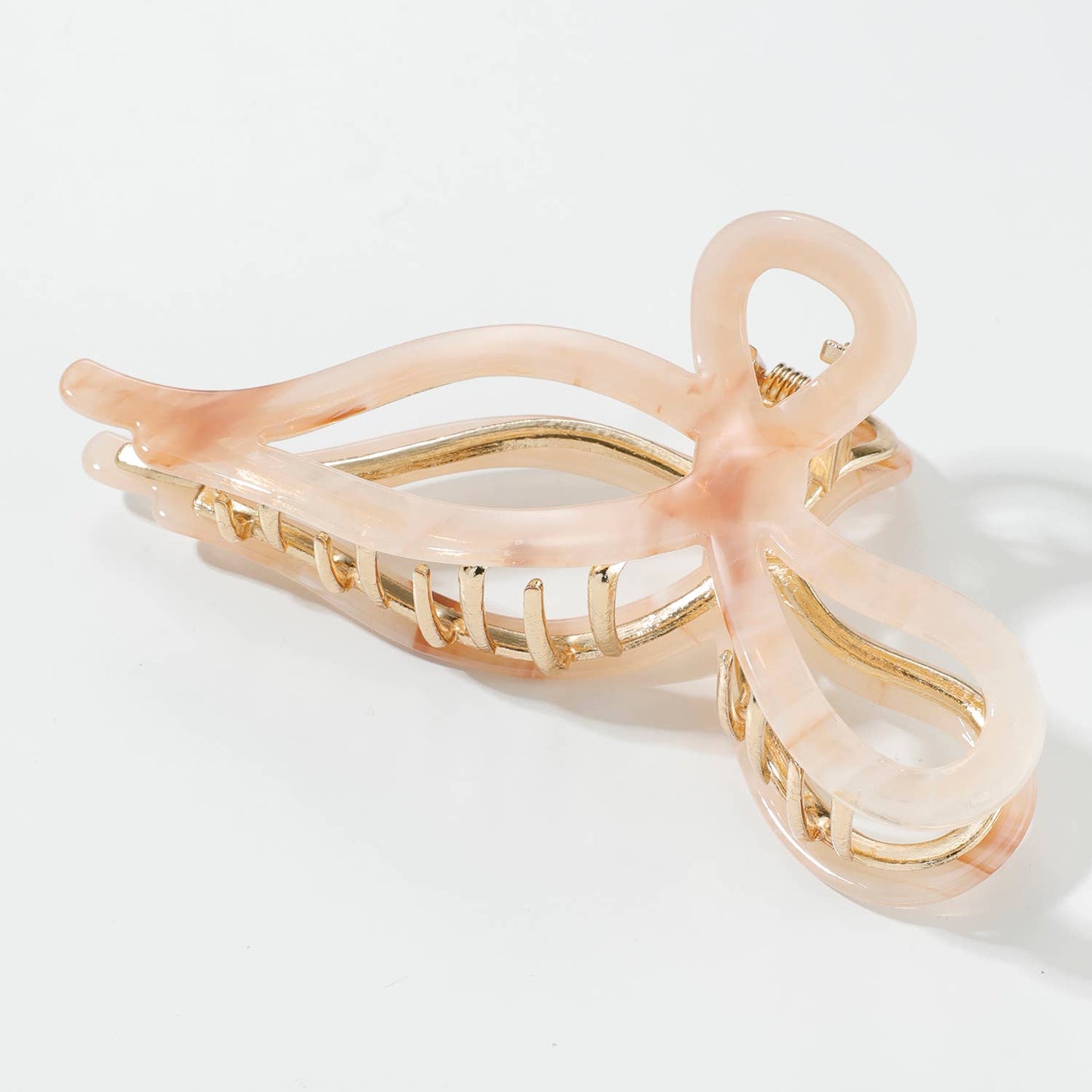 Sabrina Spring | Large Ribbon Metal Bow Claw Clip - comes with 1 clip - choose color