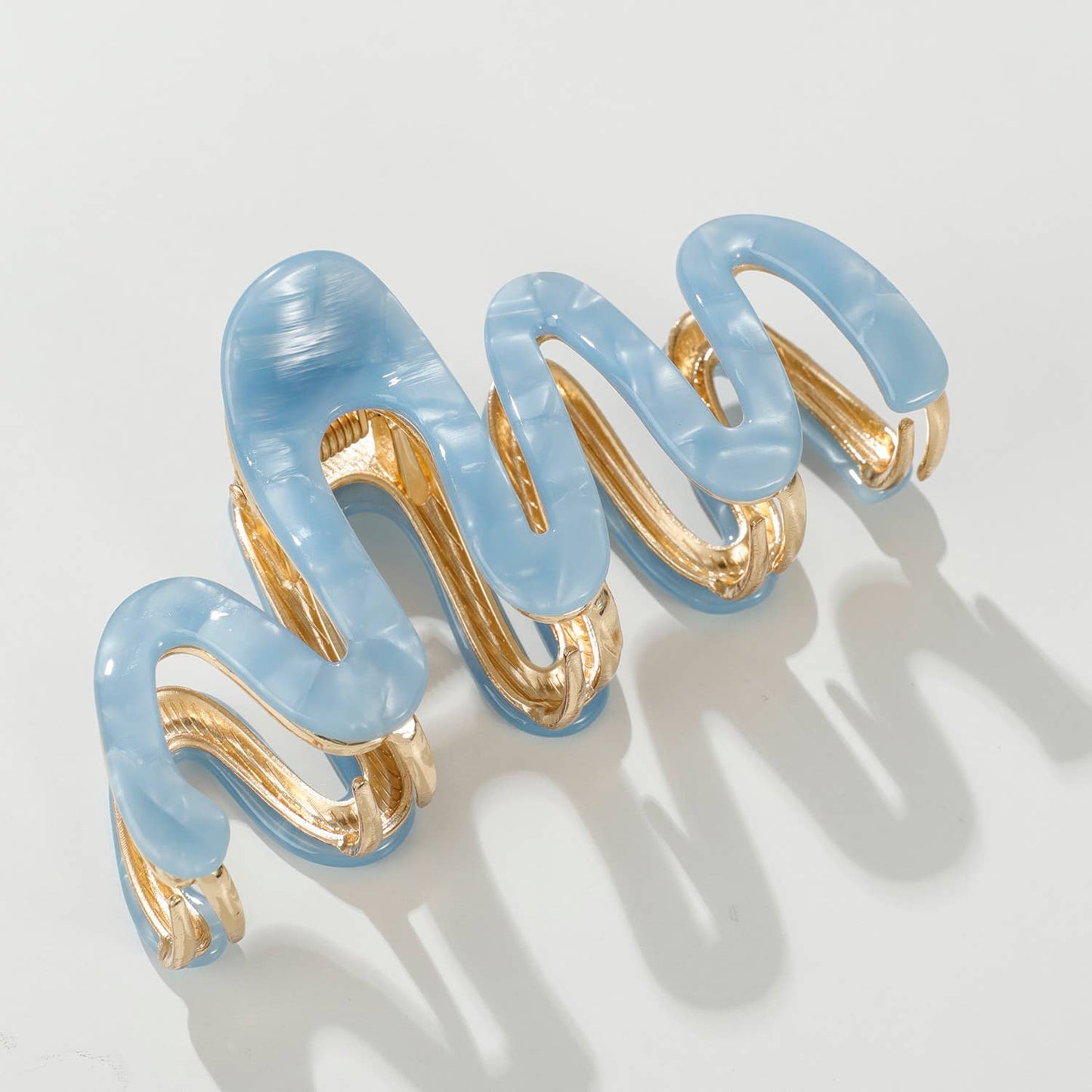 Willow Coastal | Large Squiggle Metal Claw Clip - comes with one clip