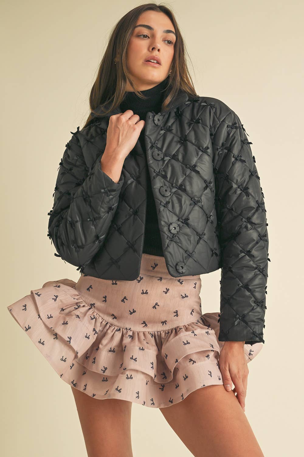BEST SELLING Bow Puffer Jacket