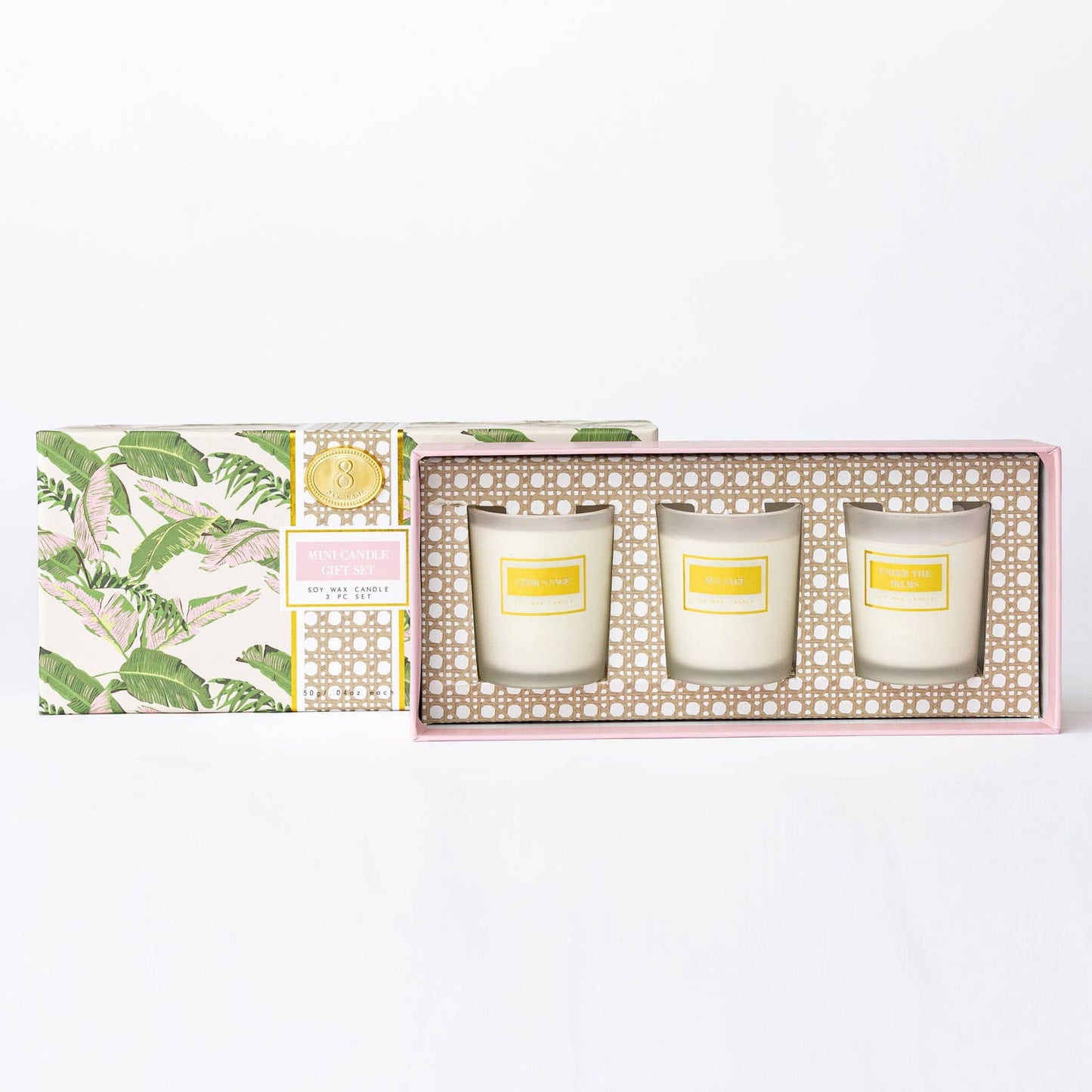 Natural Botanical 3 Piece Assorted Candle Boxed Set