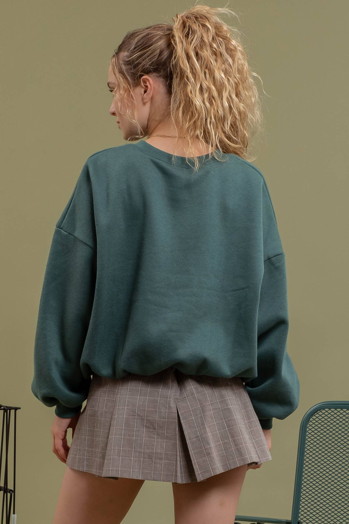 TENNIS EMBROIDERED CREW