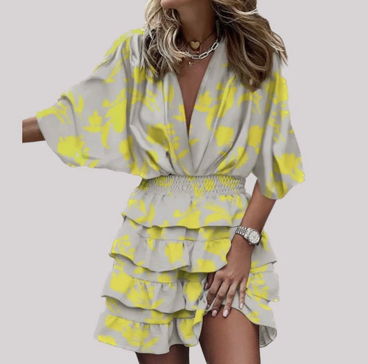 tanvi ruffle dress