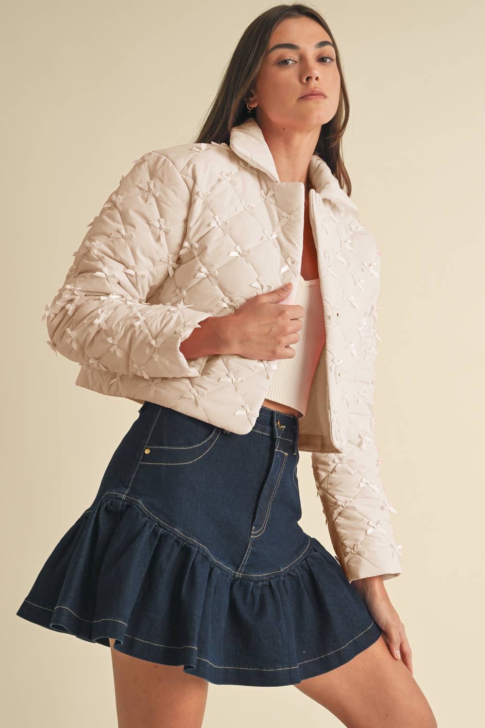 BEST SELLING Bow Puffer Jacket