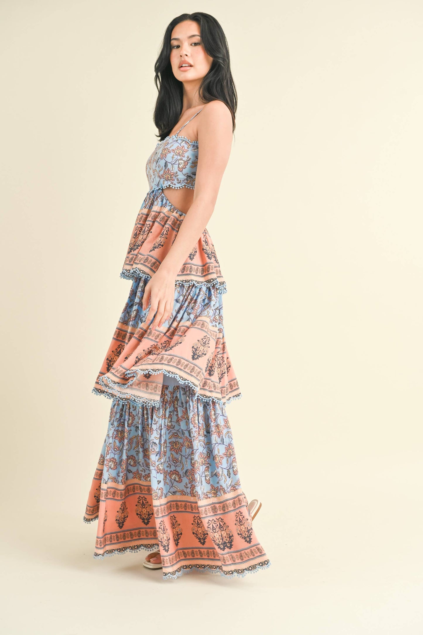 PINK TIER MAXI DRESS