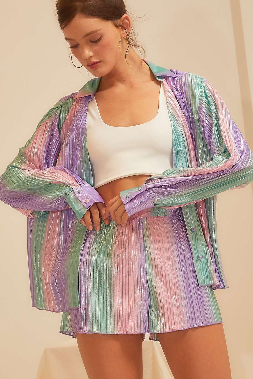 Shimmer Pastel Multi Short (see other listing for matching top)