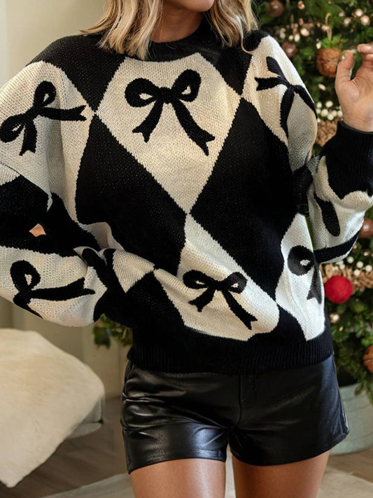 Diamond Bow Sweater