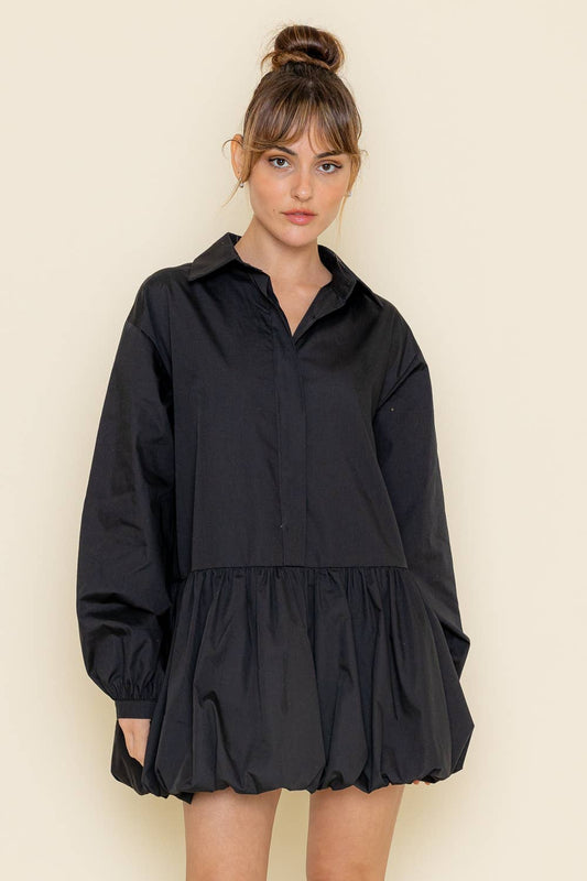 BUBBLE BLOUSE DRESS